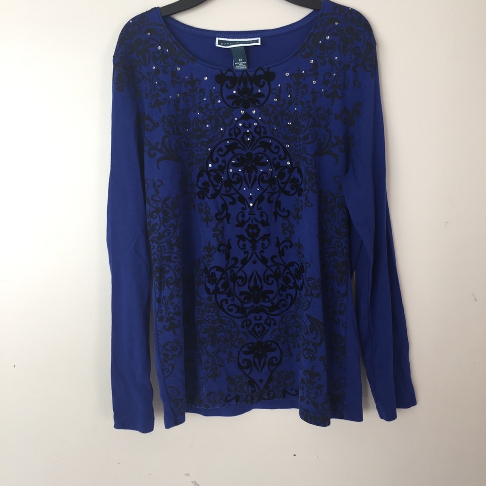 Black and Blue Top